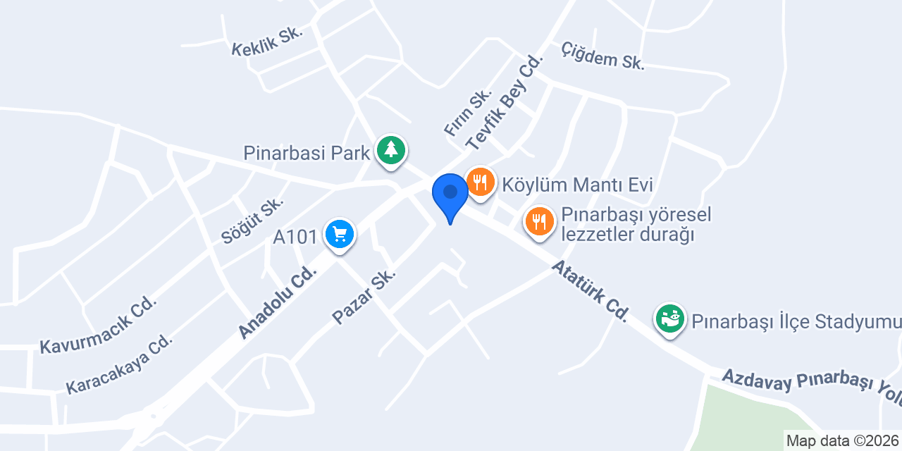 Öz Pınarbaşı Turizm konumu