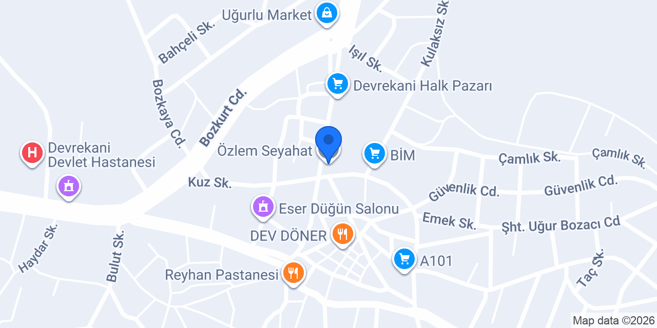 Özlem Seyahat konumu