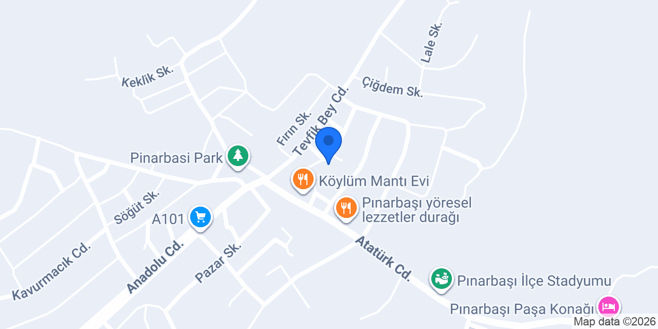Pınarbaşı İlçe Müftülüğü konumu