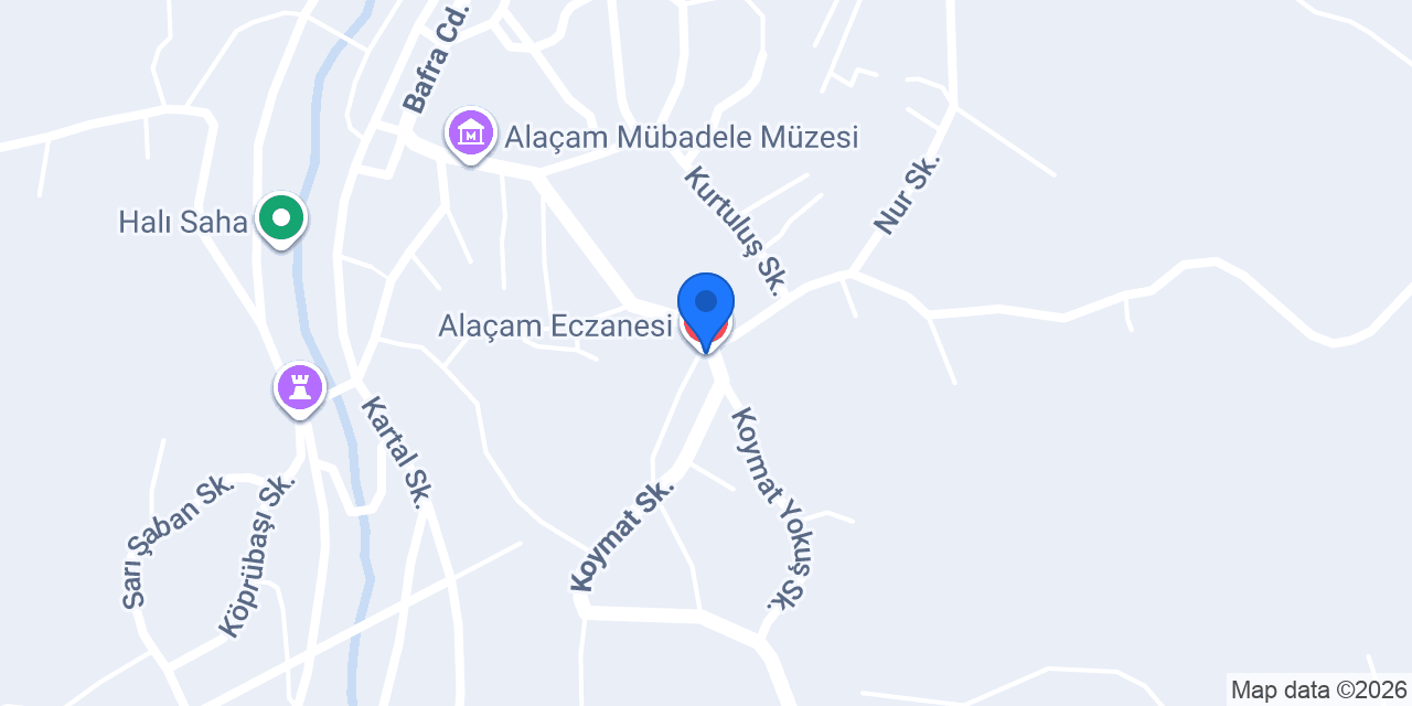Bafra Seyahat konumu