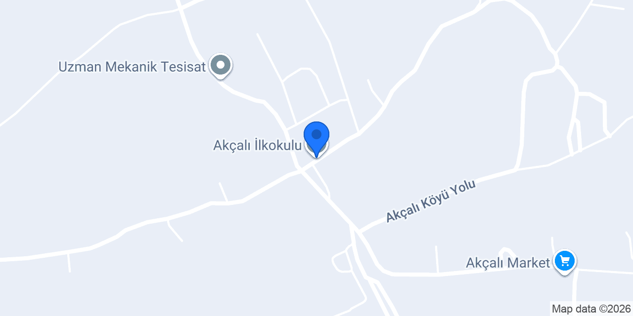 Akçalı İlkokulu konumu
