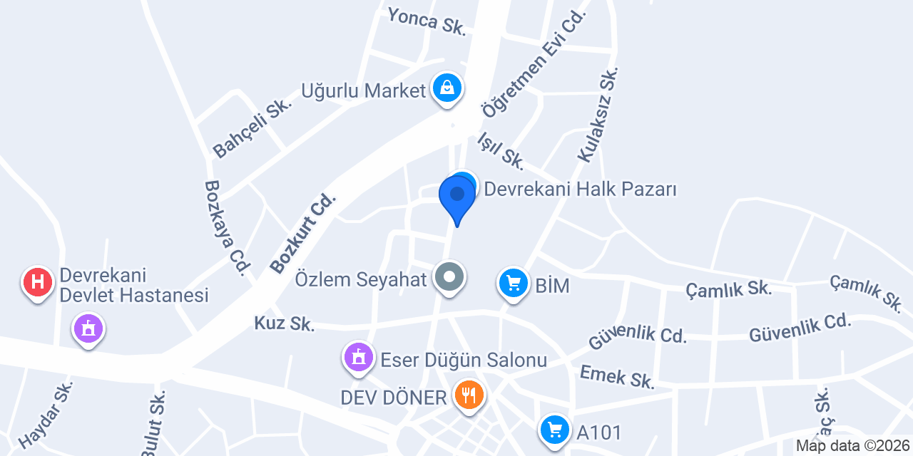 Kırıştıoğlu Market konumu