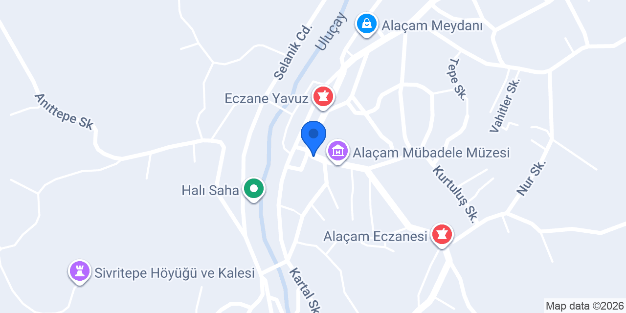 Acıktım Restorant konumu