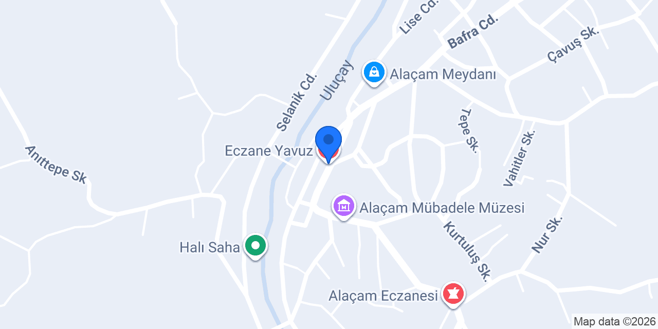 Eczane Yavuz konumu