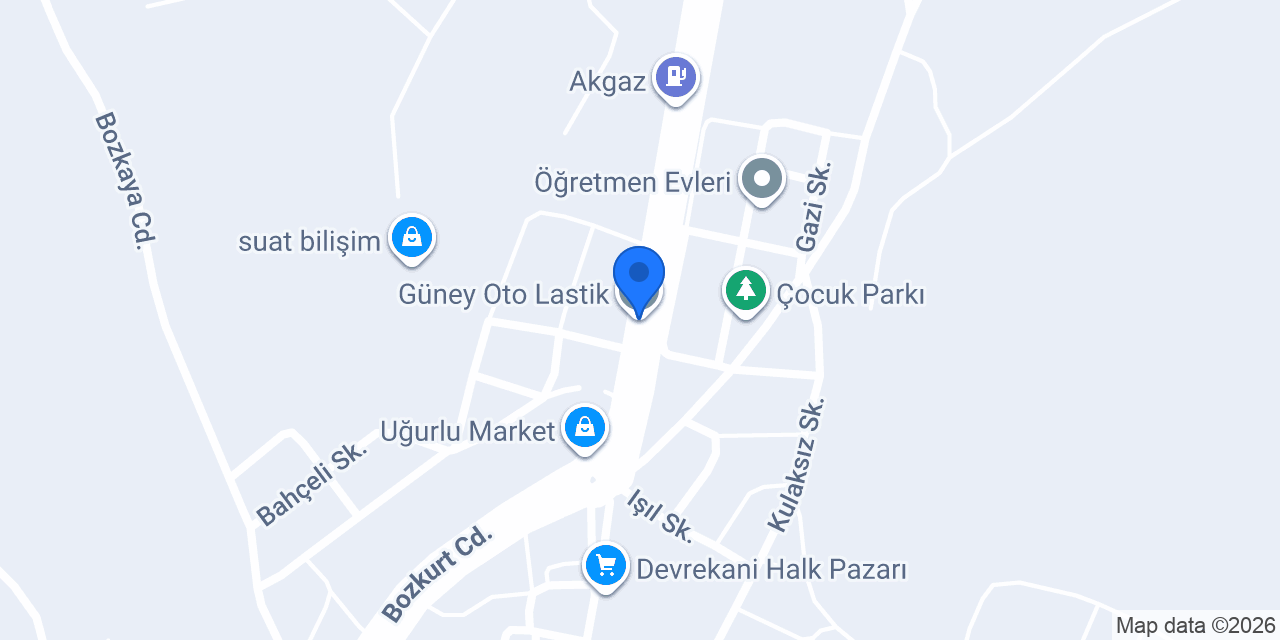 Güney Oto Lastik konumu