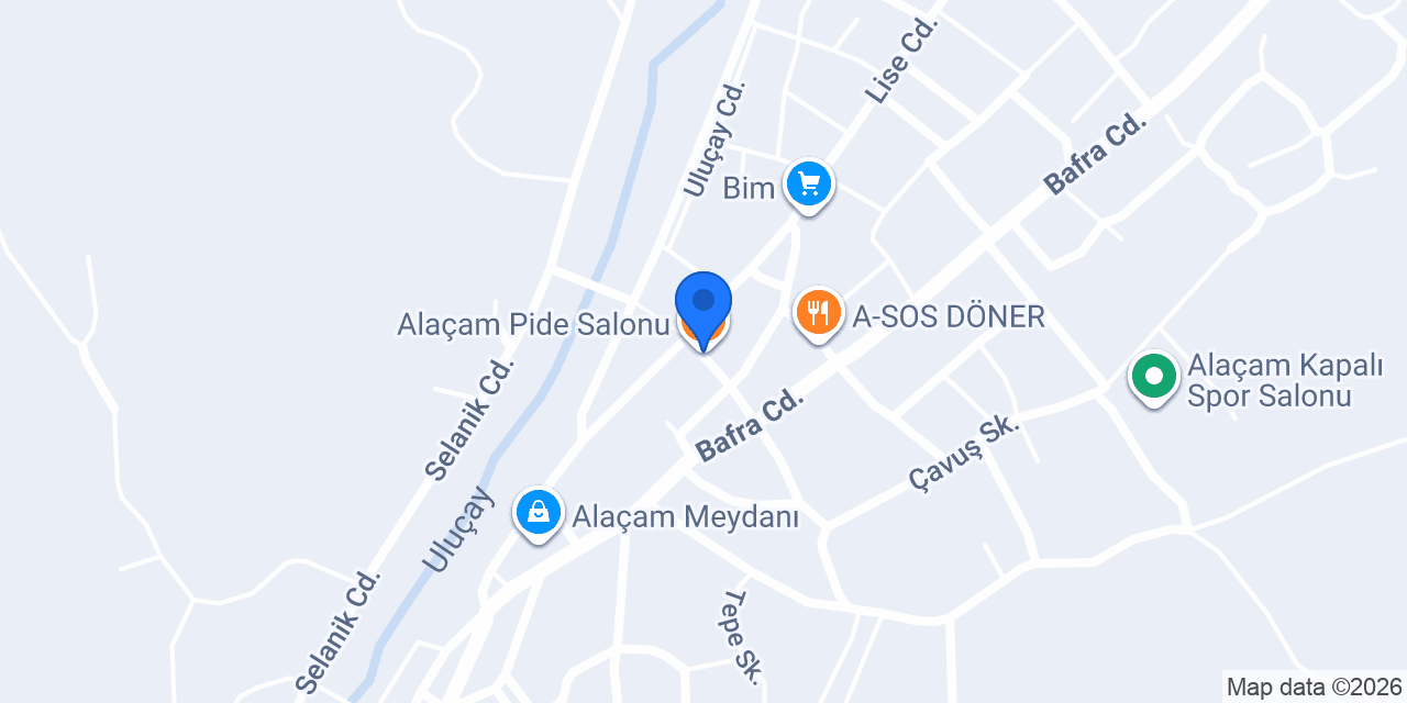 Alaçam Pide Salonu konumu