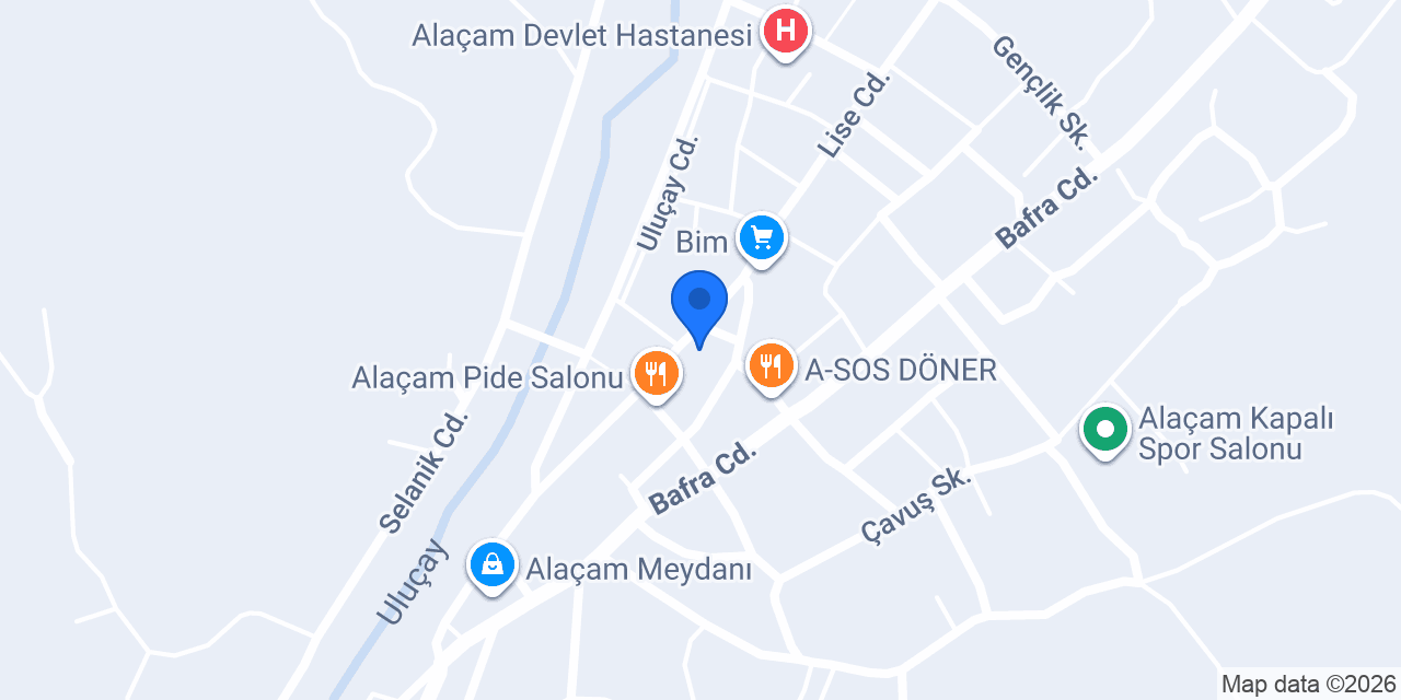 Alaçam Çiçekçilik konumu