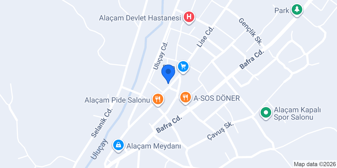 Yakamoz Pide Salonu konumu