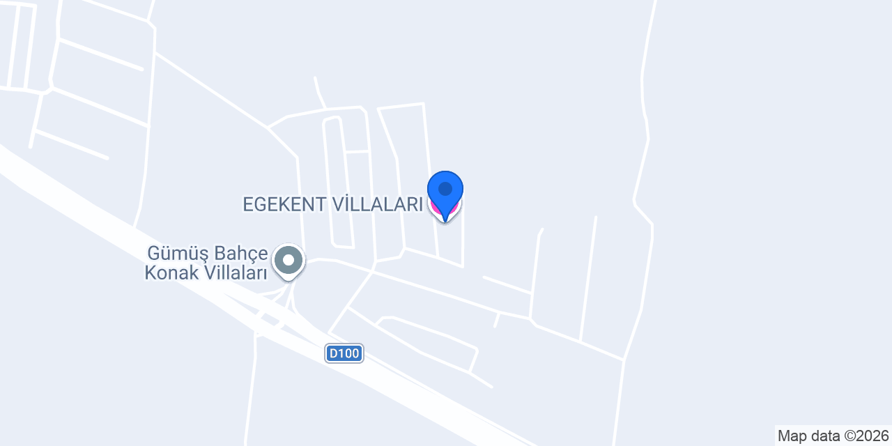 EGEKENT VİLLALARI konumu
