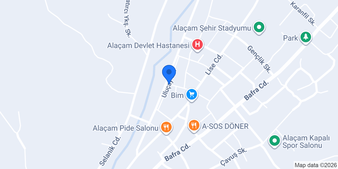 Bafra Express konumu