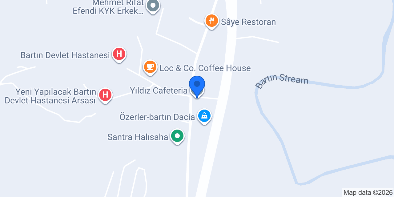 Yıldız Cafeteria konumu