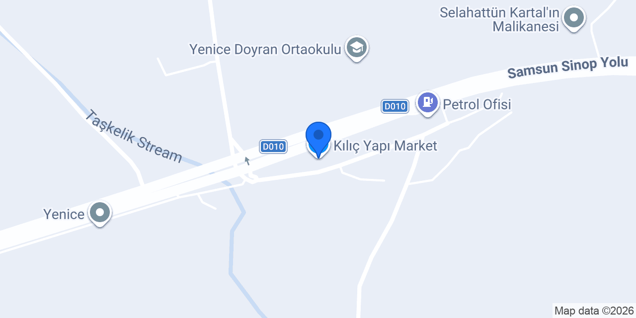 Kılıç Yapı Market konumu