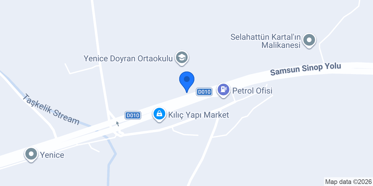 Yenice İlkokulu konumu