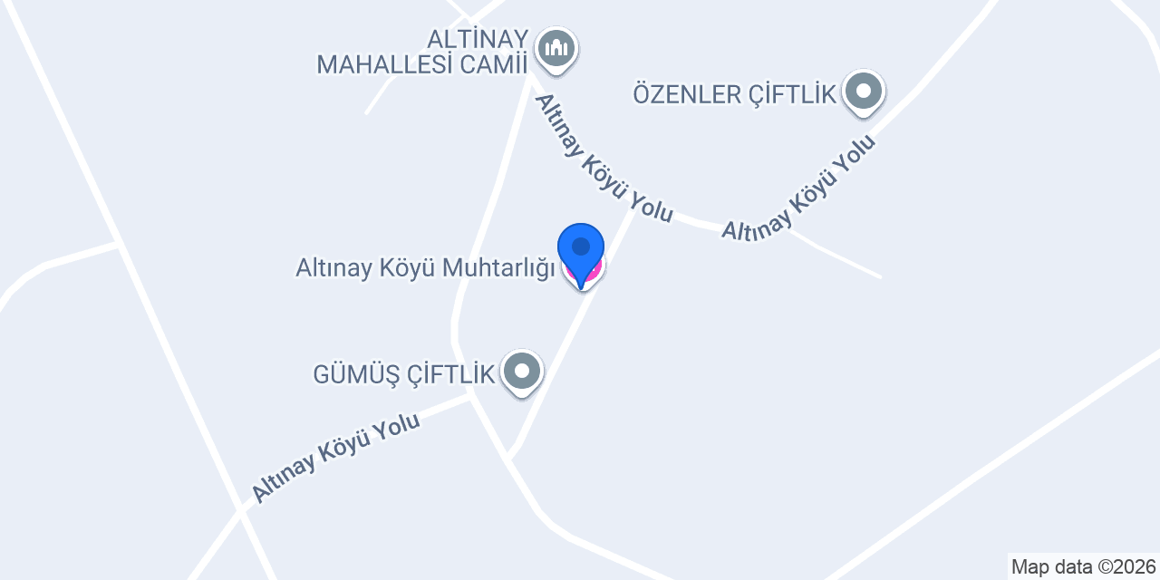 Altınay Köyü Muhtarlığı konumu
