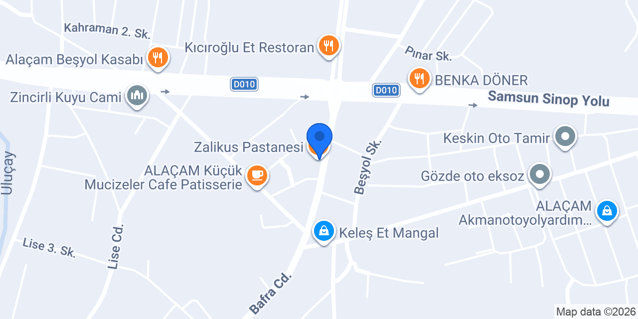 Zalikus Pastanesi konumu