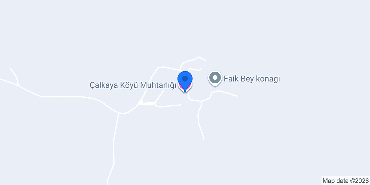 Çalkaya Köyü Muhtarlığı konumu