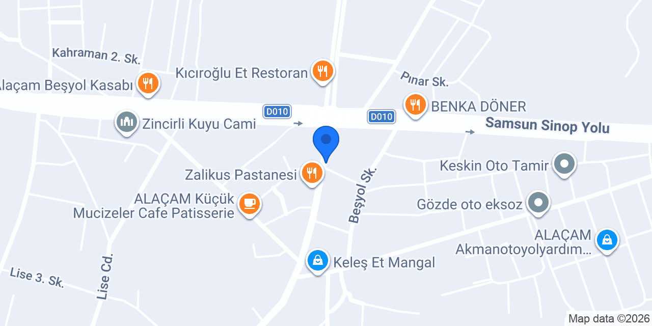 Oses Çiğ Köfte konumu