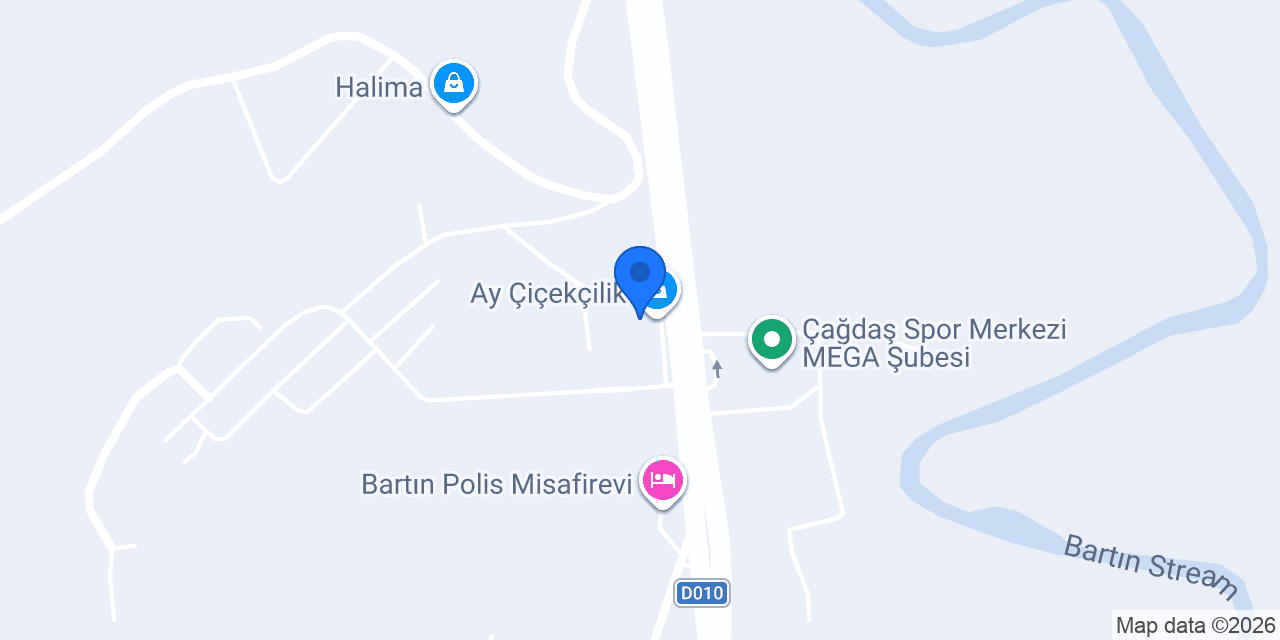 Ay Çiçekçilik konumu