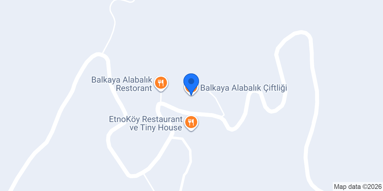 Balkaya Alabalık Çiftliği konumu