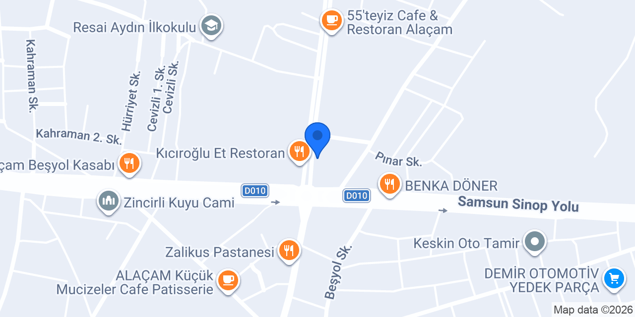 Gül Lezzet Evi konumu