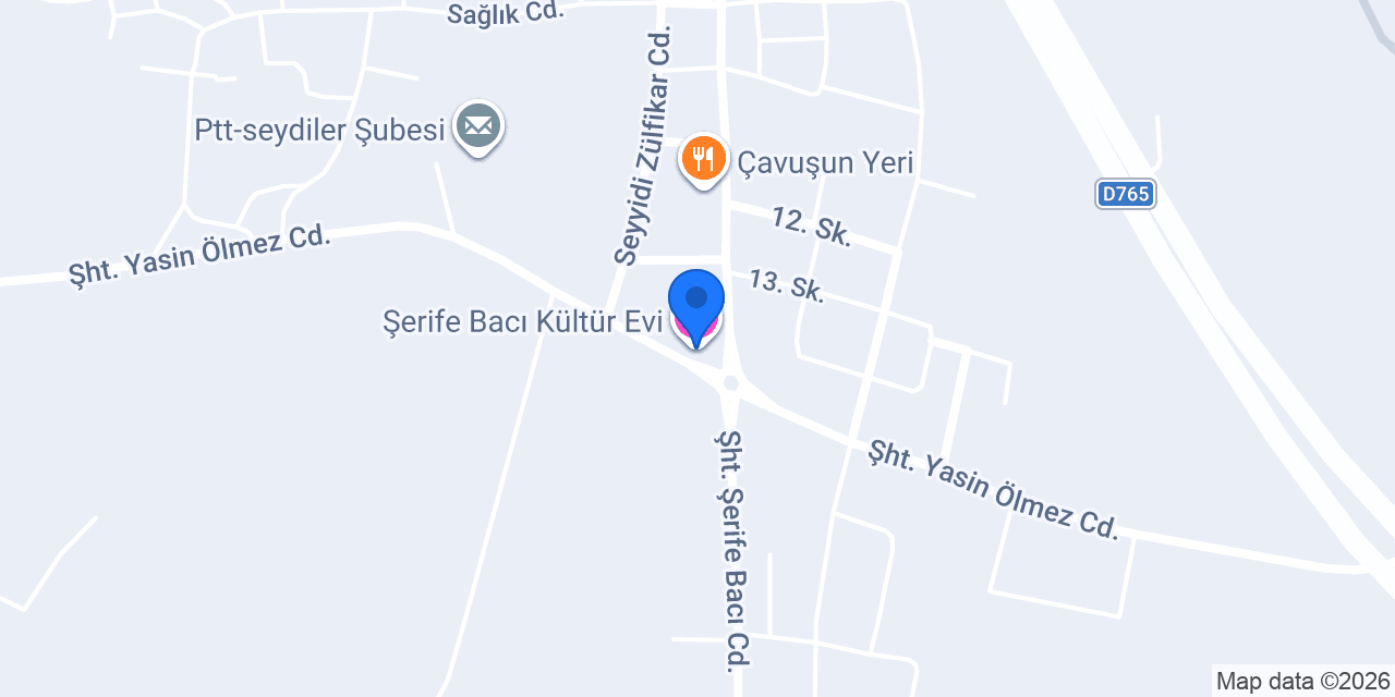 Şerife Bacı Kültür Evi konumu