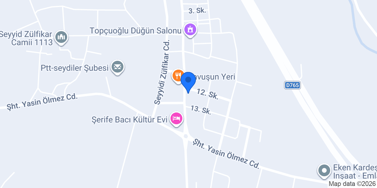 Seydiler İlçe Emniyet Amirliği konumu