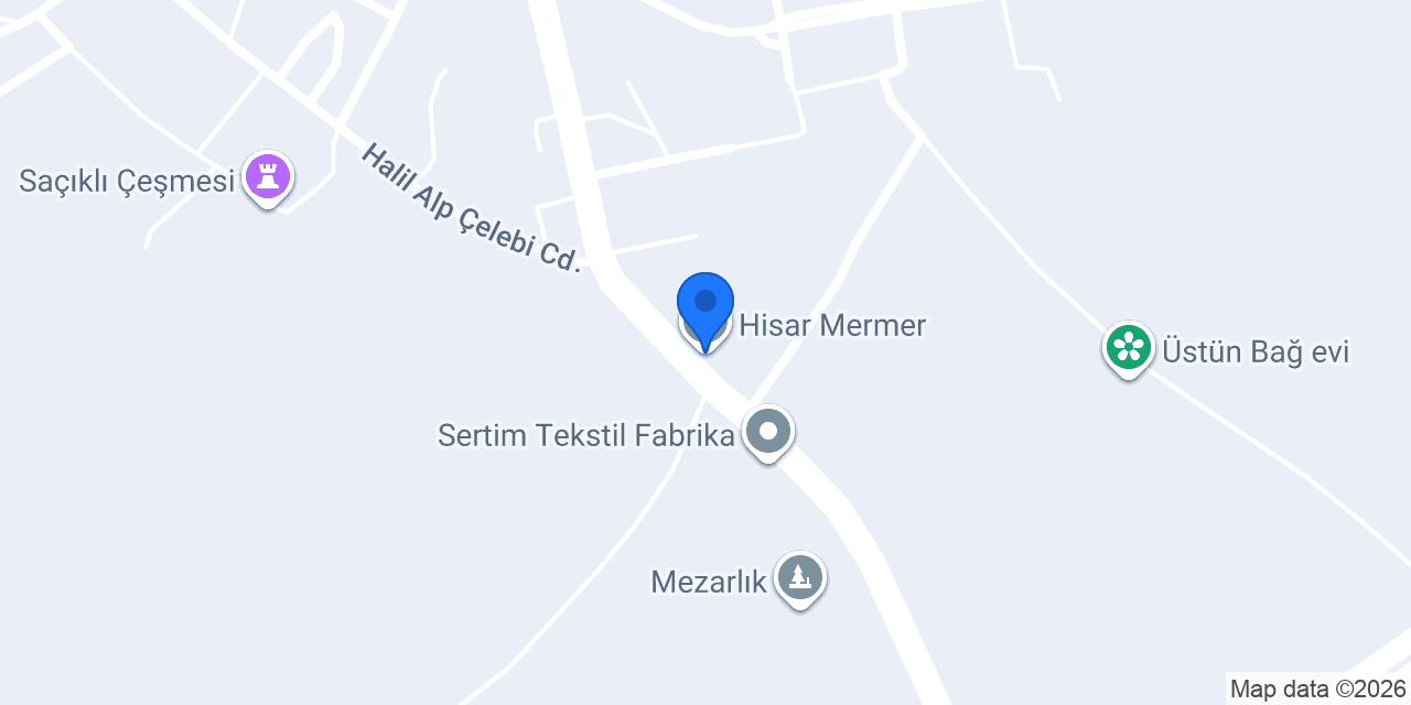 Hisar Mermer konumu