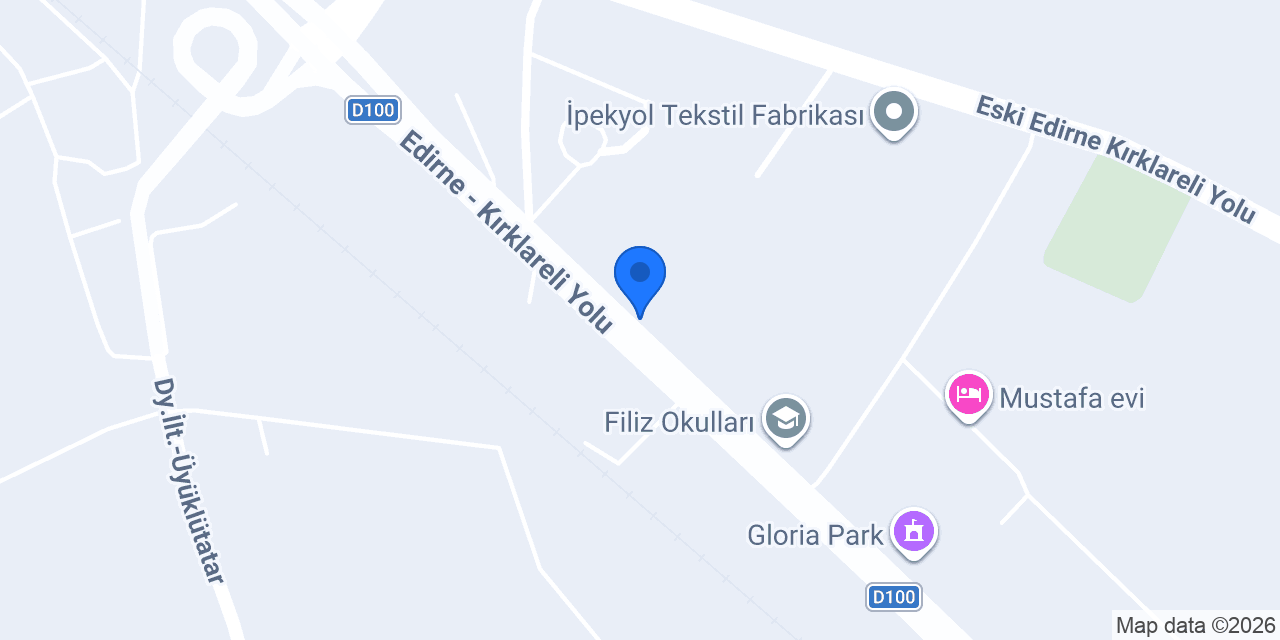 Edirne Bahçeşehir Okulları konumu