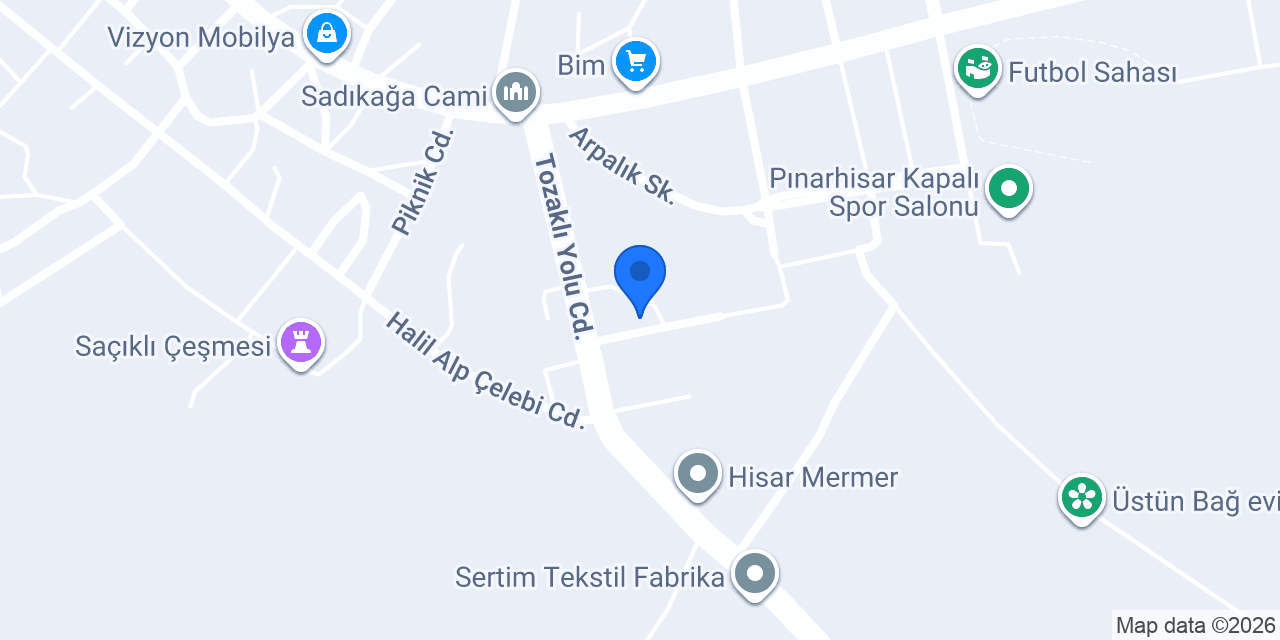 Pınarhisar Haber konumu