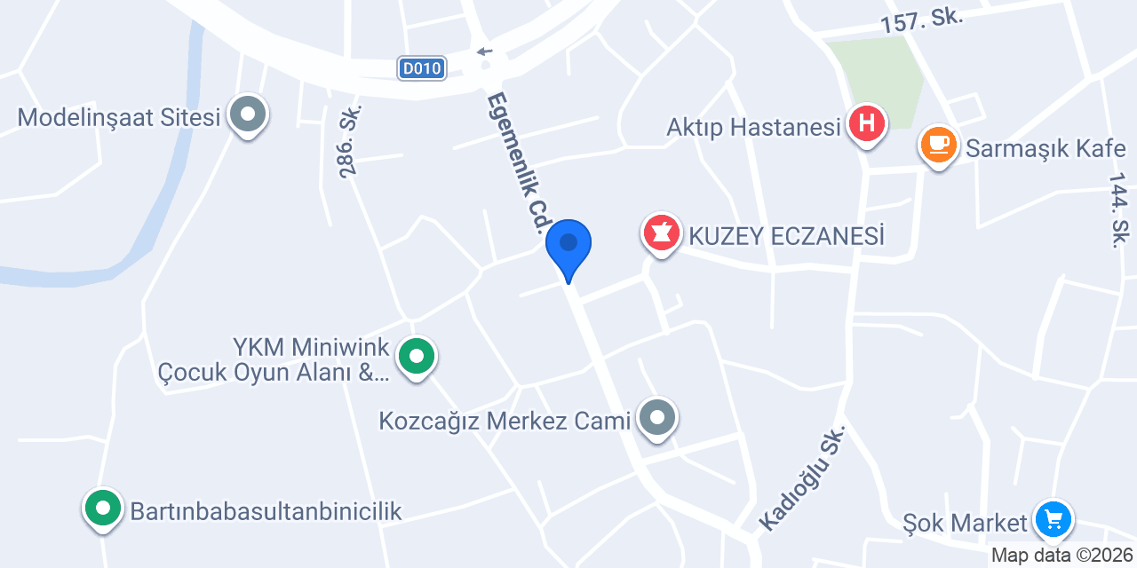 Kozcağız Belediyesi konumu