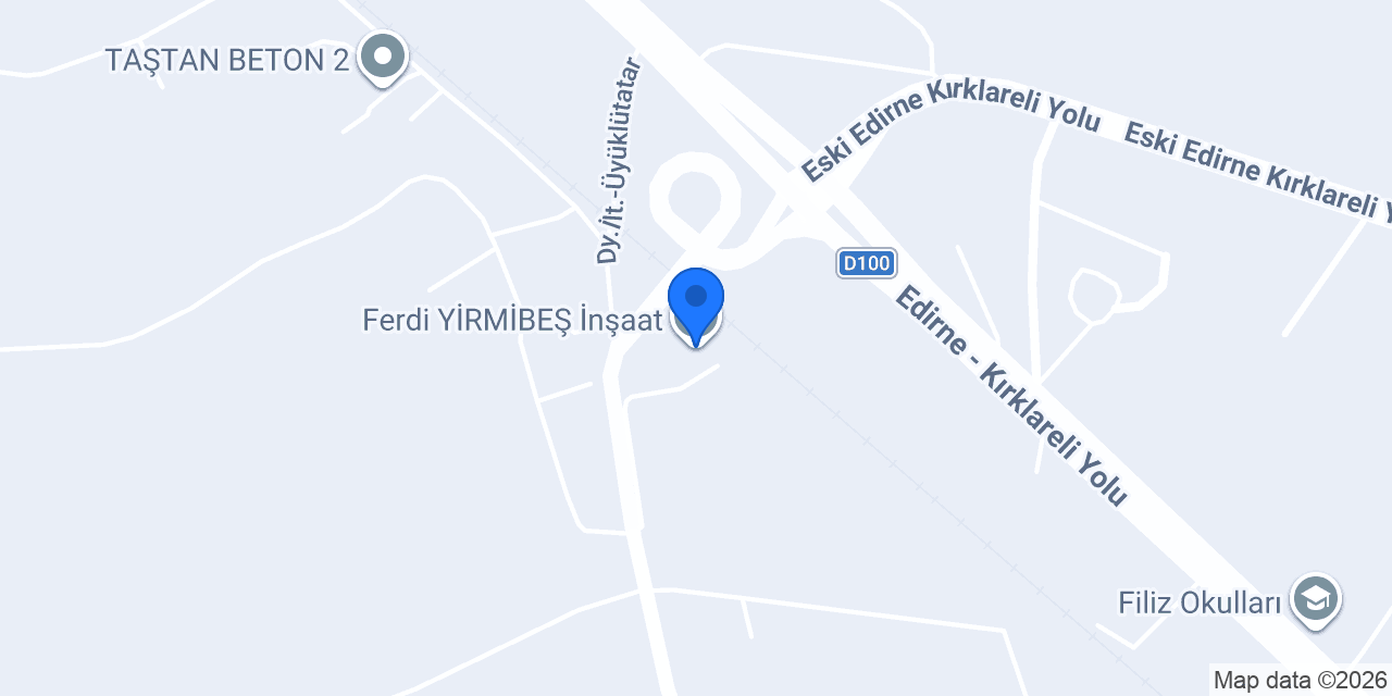 Ferdi YİRMİBEŞ İnşaat konumu