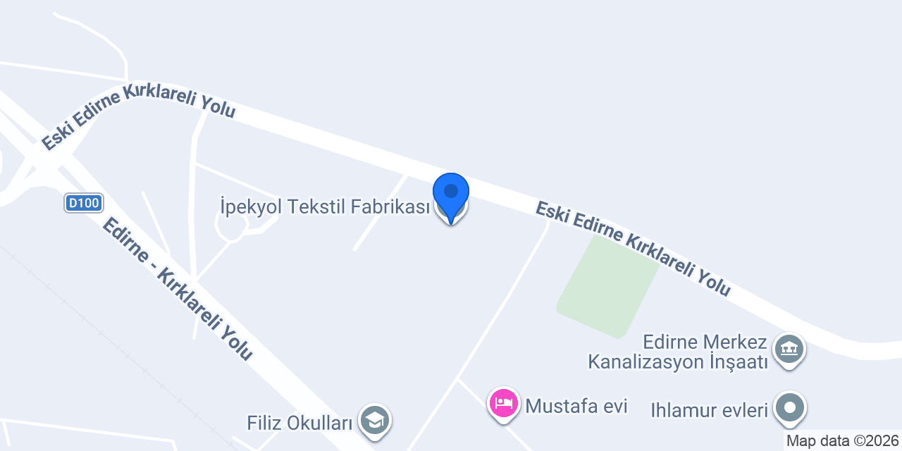 İpekyol Tekstil Fabrikası konumu