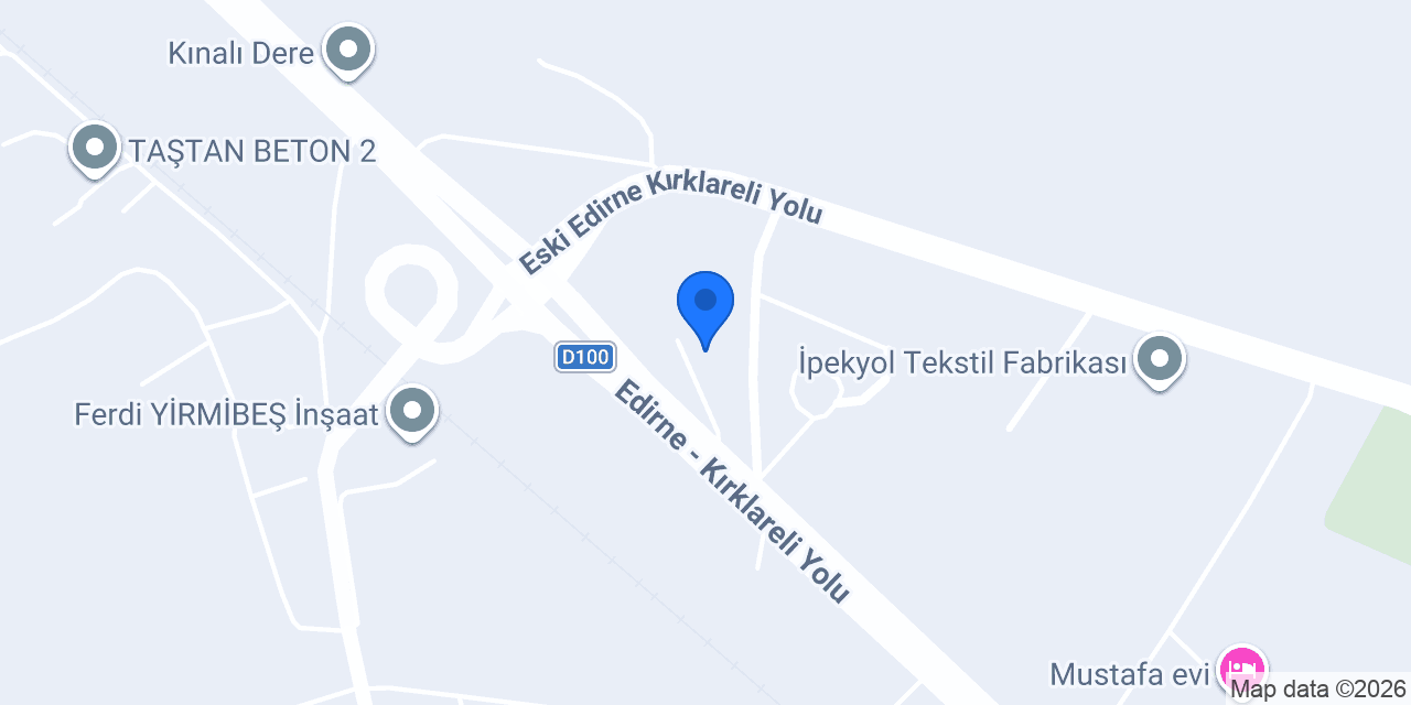 Mercan Hızlı Tüketim Edirne Şubesi konumu