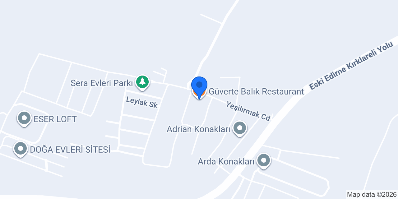 Güverte Balık Restaurant konumu
