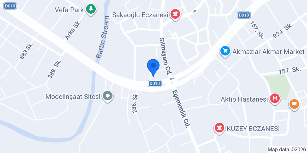Bartınlı Akü konumu
