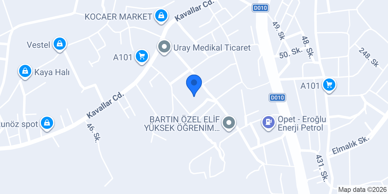 BARTIN ZİRVE ASANSÖR konumu