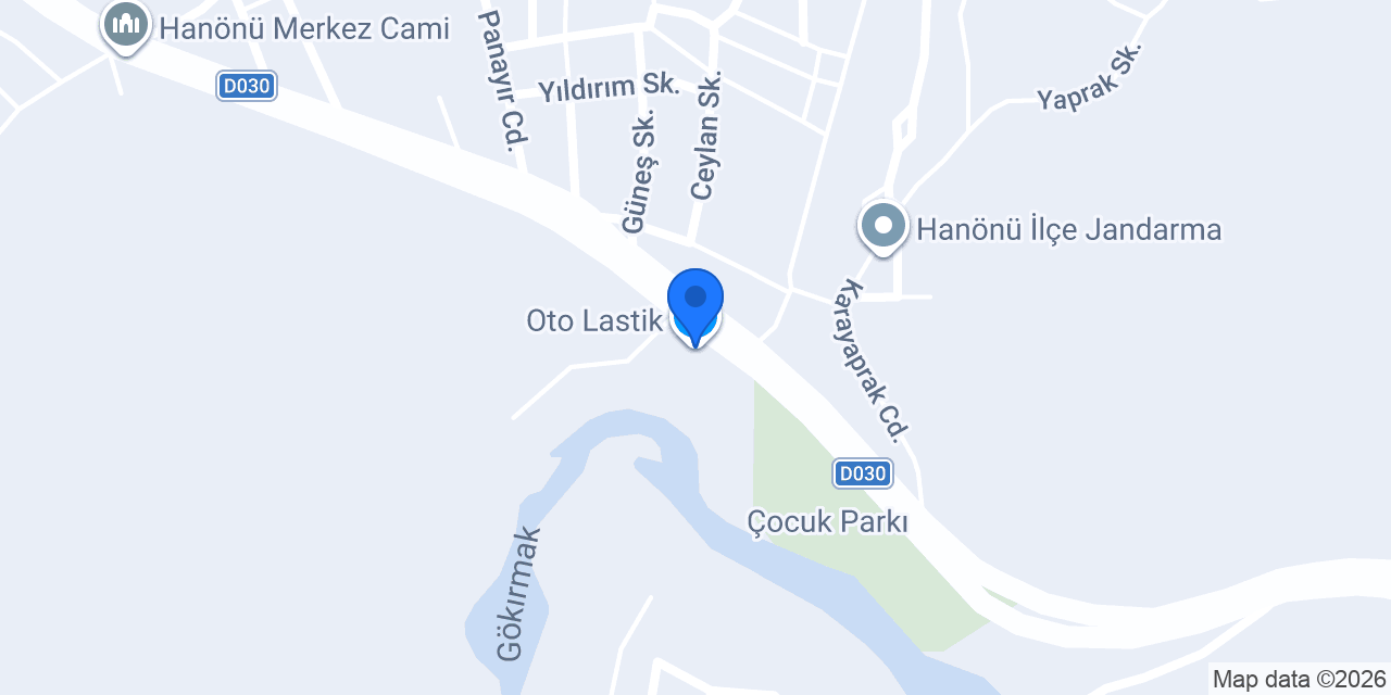Oto Lastik konumu