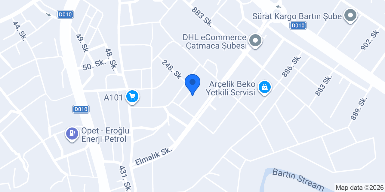 Ak Çelik Yapı Prefabrik Bartın konumu