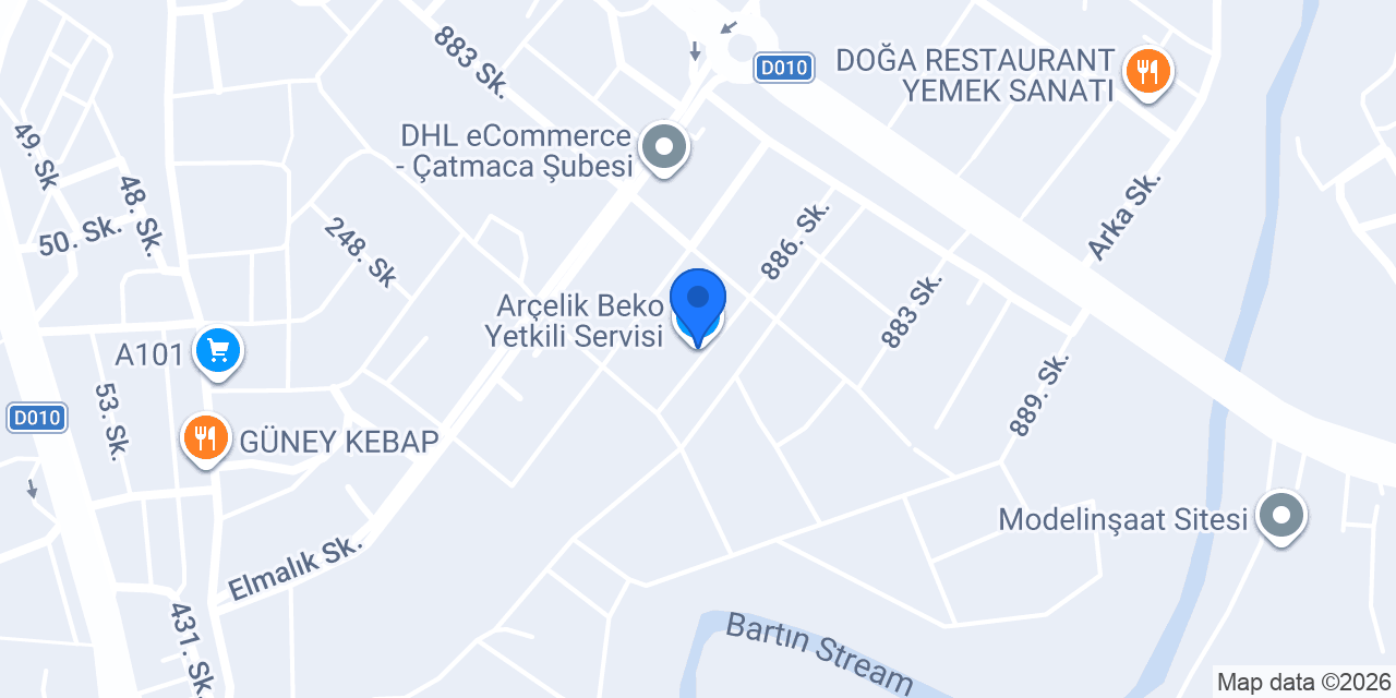 Arçelik Beko Yetkili Servisi konumu