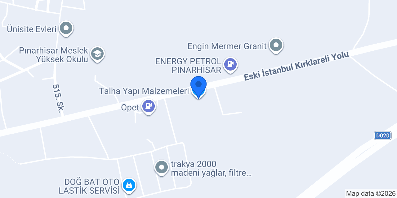 Talha Yapı Malzemeleri konumu