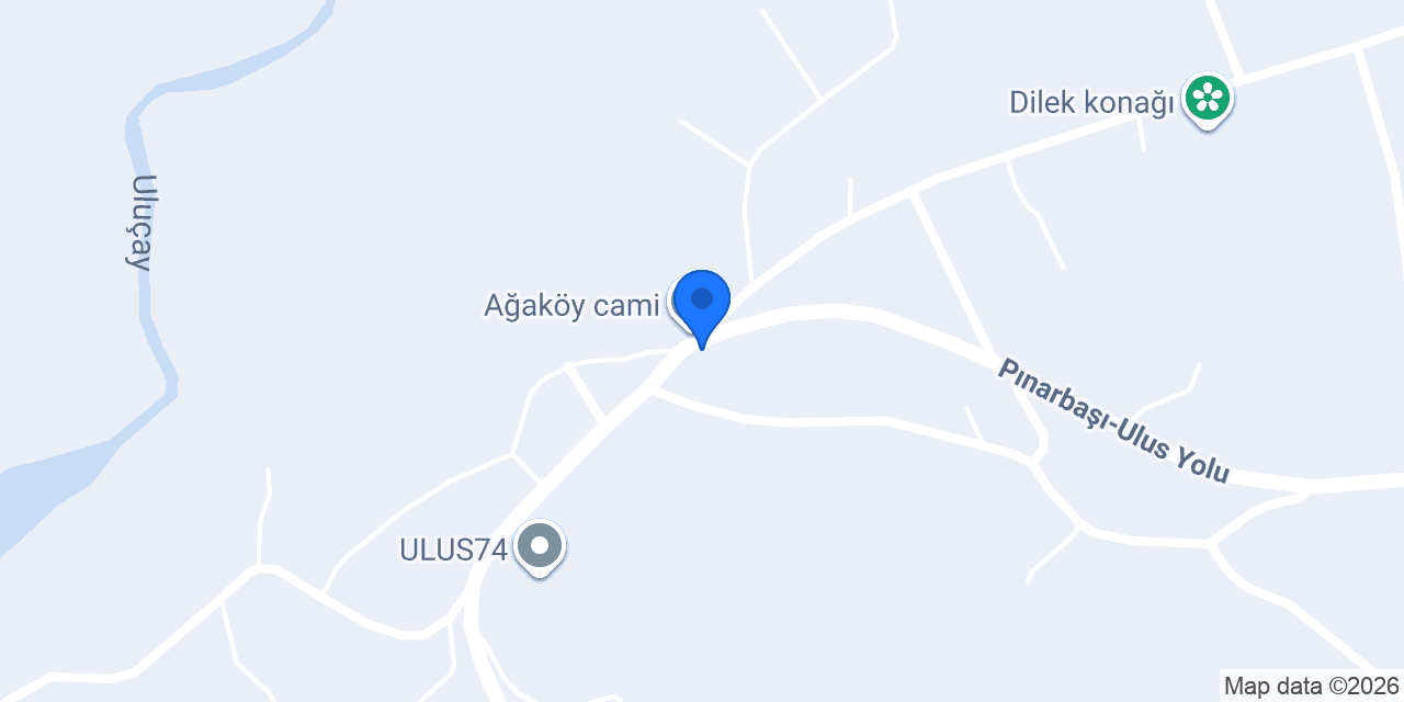 Ağaköyü İlköğretim Okulu konumu