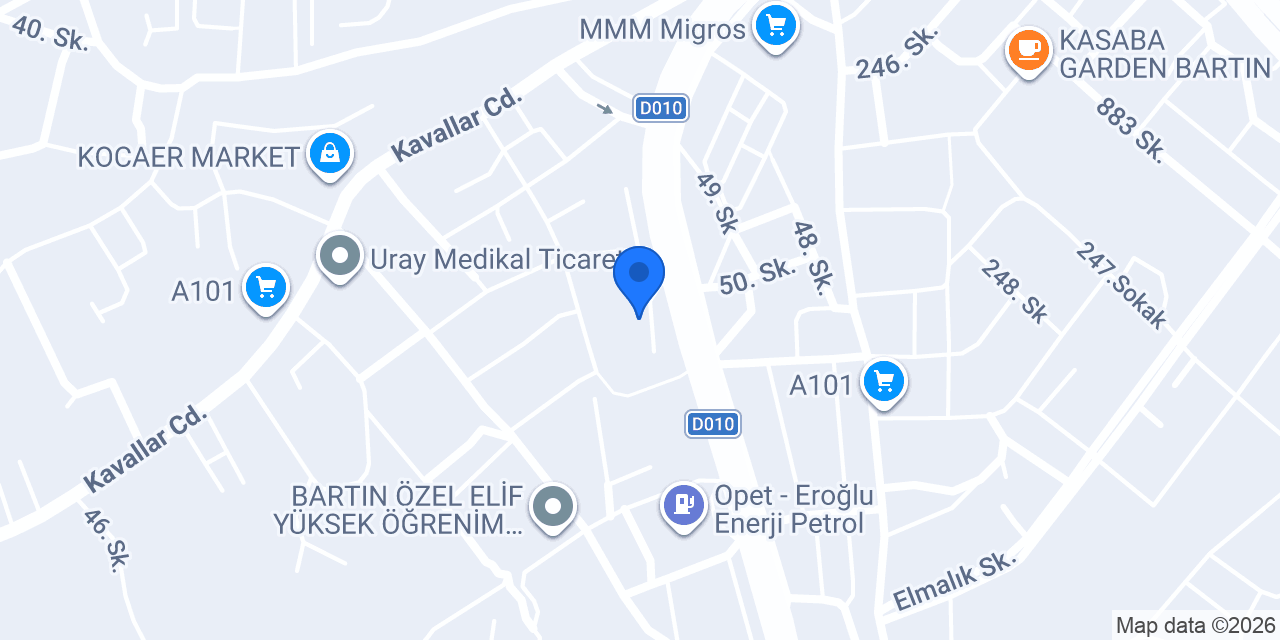 Yalçınkaya Ticaret Showroom konumu
