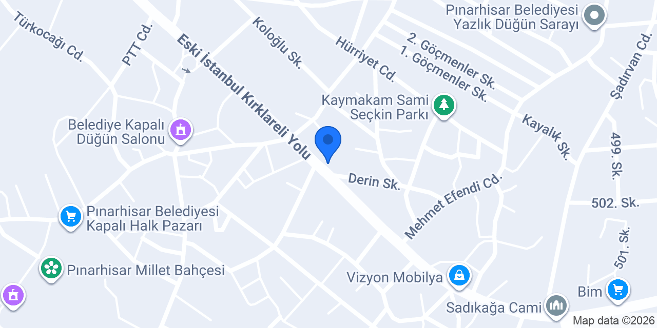 CADDE DÖNER PINARHİSAR konumu