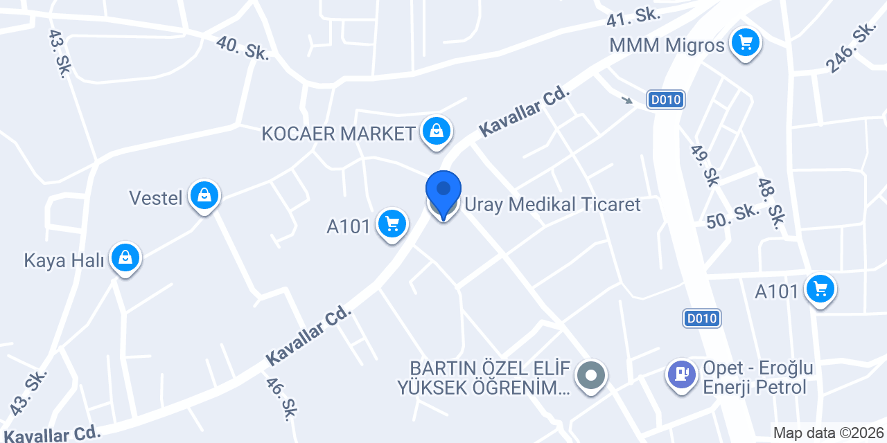 Uray Medikal Ticaret konumu