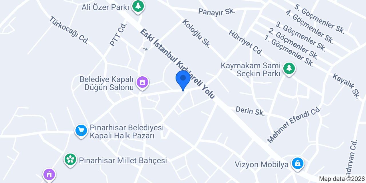 Çağan Çiçek pınarhisar konumu