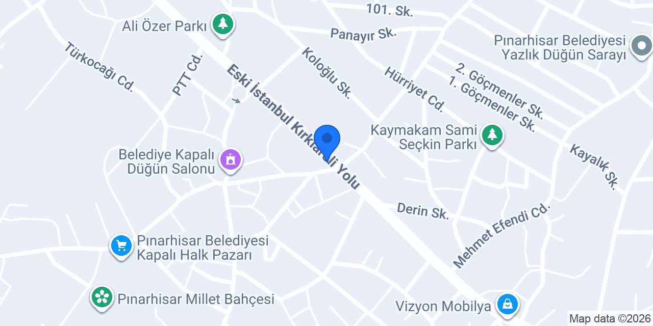 PİNARHİSAR BİRLİK TAKSİ konumu