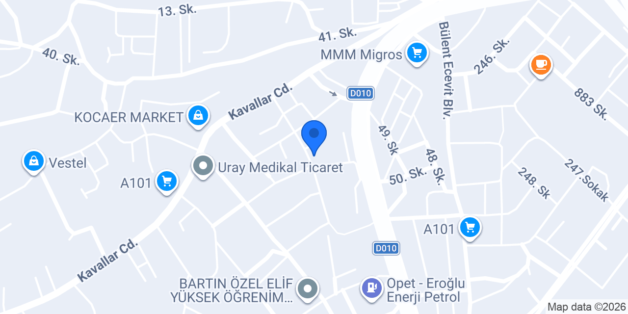 Bartın Araç Kiralama - FD Rent A Acar konumu