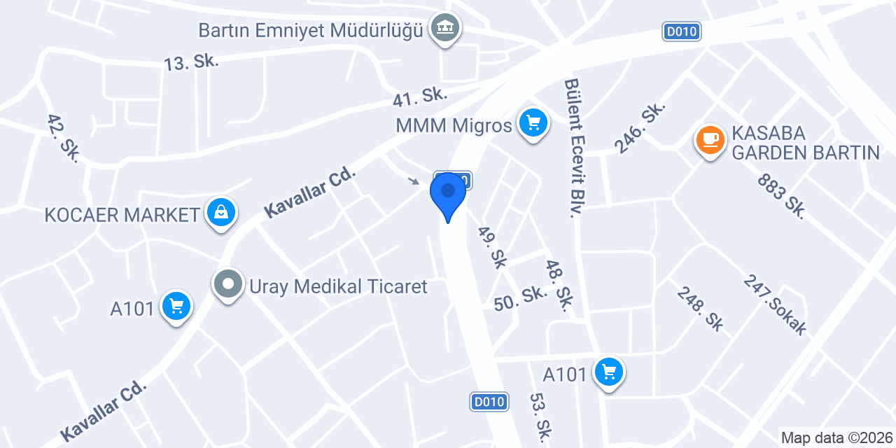 Bartın Müftülüğü konumu