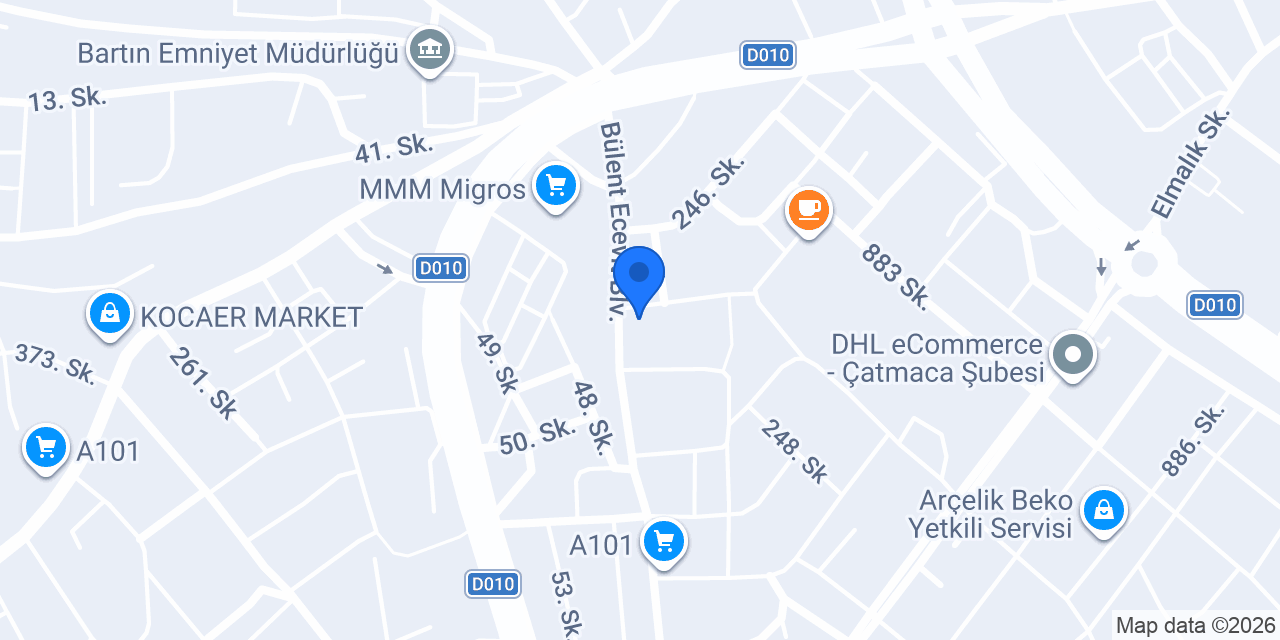 Ece Karakaya bayan kuaforu konumu