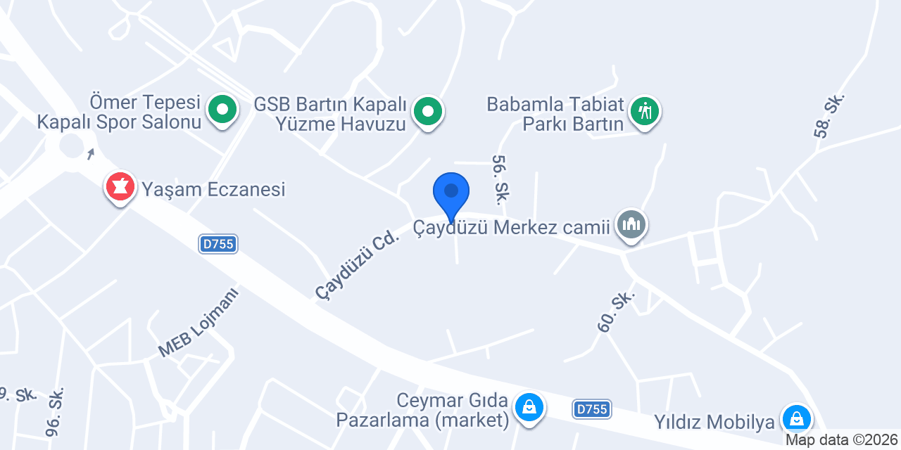 Ünlü Tekel Bayi konumu